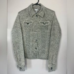 ROCK 47 Denim Jacket Leopard